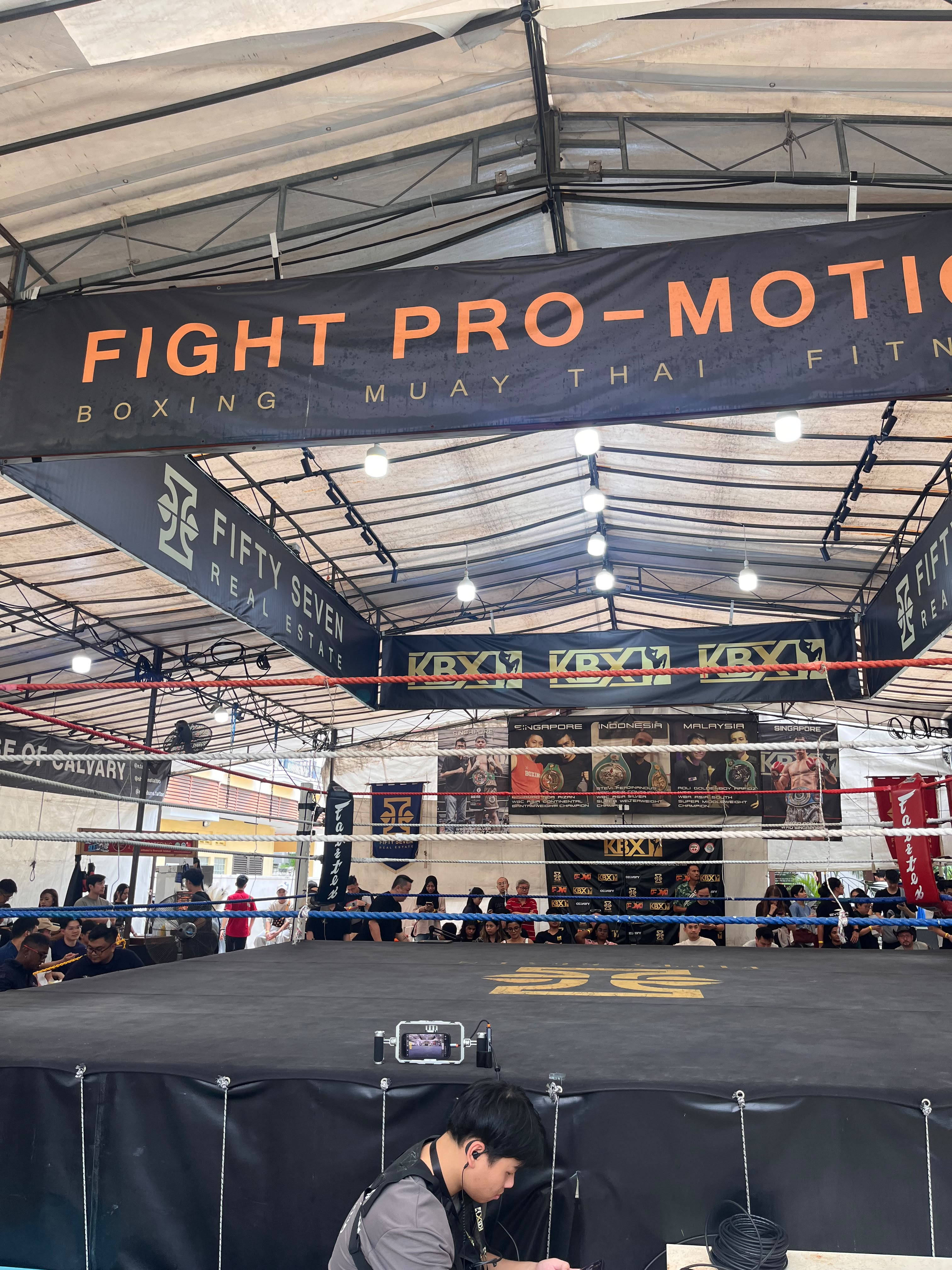 Fight promotion ring