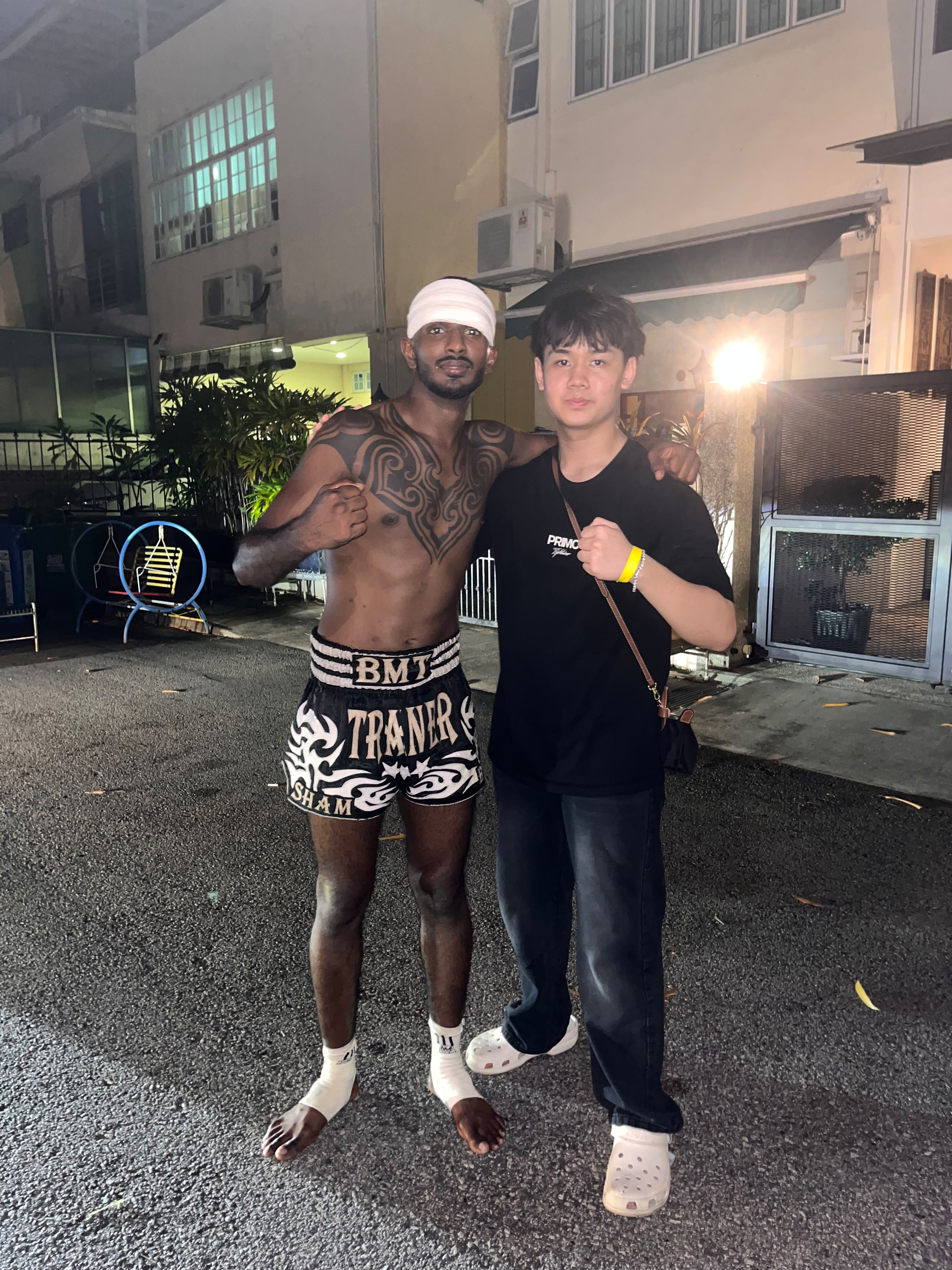 Meeting a fighter